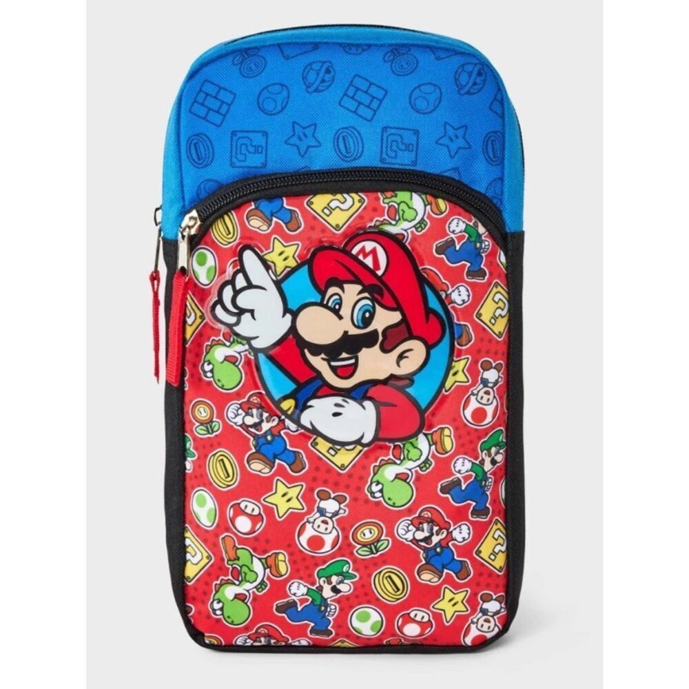 Kids Nintendo Super Mario Sling Bag Shoulder Storage Pouch